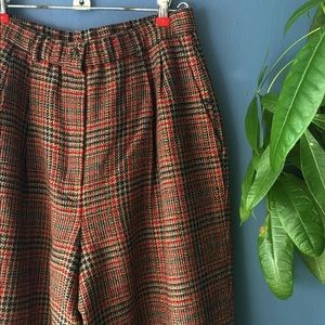 Plaid Wool Pendleton Trousers
